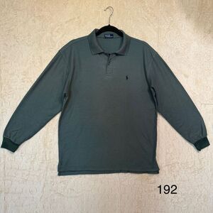Vintage Polo‎ Ralph Lauren Button Up Long sleeve Shirt Green Sz L
